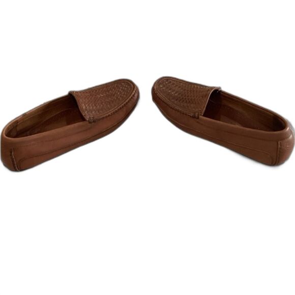 Florsheim Shoes Men’s Size 9.5 D Color Brown Braided Leather Slip on Loafer
